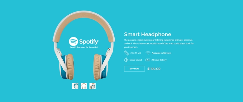 Headphone product hero image