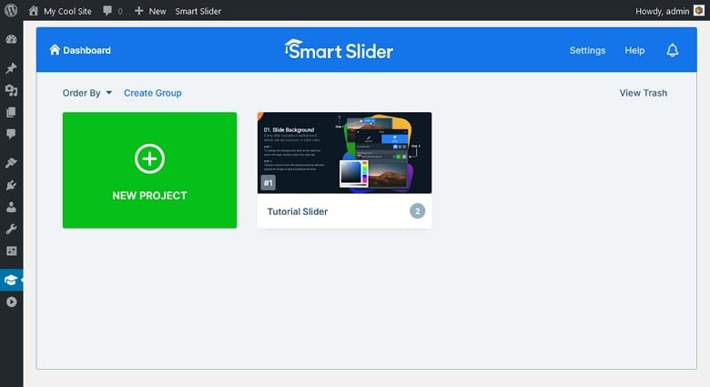 Smart Slider Dashboard