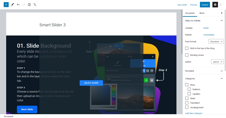 Add Gallery Slideshow with Smart Slider 3