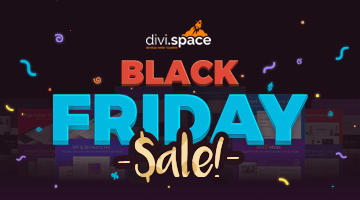 Divi Space WordPress Black Friday Deal