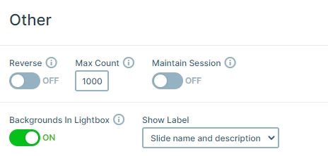 Lightbox from background images