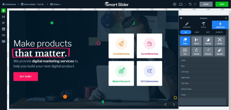 Use Beautiful Layer Animations in Smart Slider 3 Pro