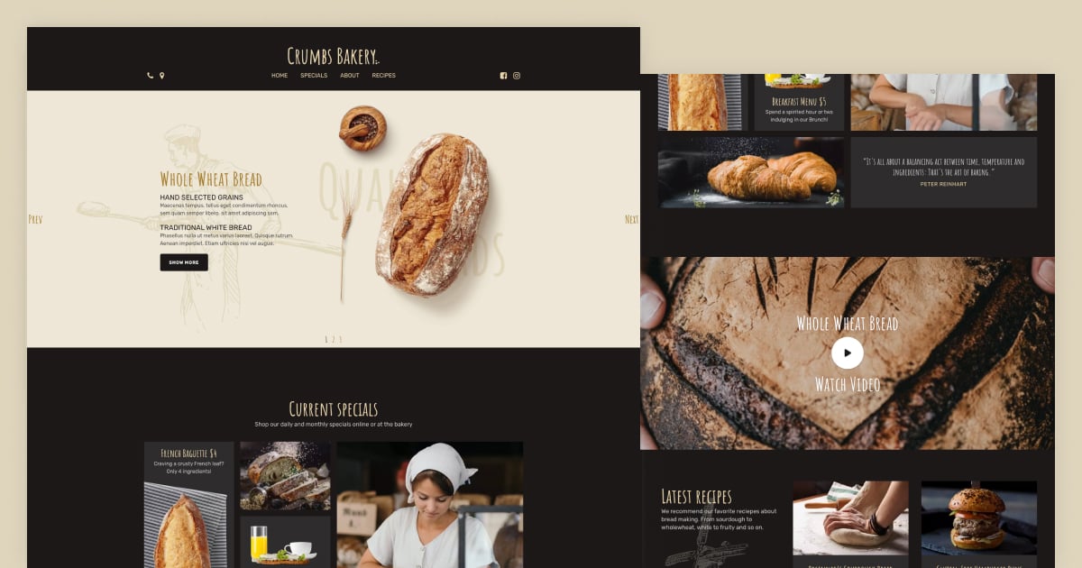 Bakery Page
