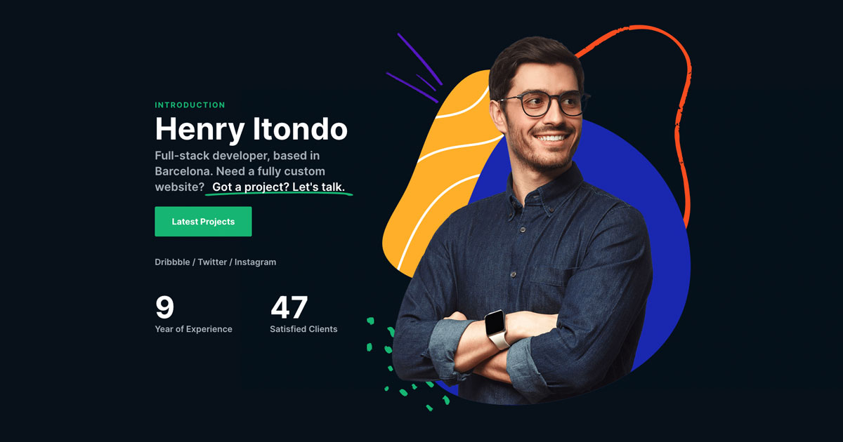 Full Page Portfolio Smart Slider 3 WordPress Plugin