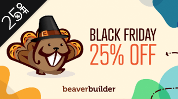 beaver builder black friday