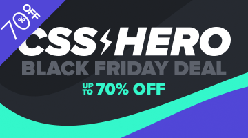 csshero black friday deal