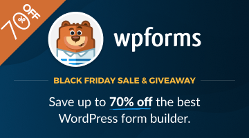 wpforms black friday deal