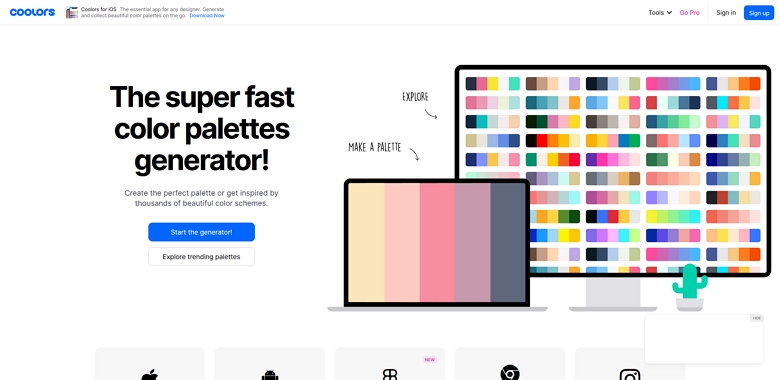 Slider Design resource for color palette: Coolors
