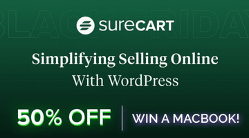 SureCart WordPress Black Friday deal 2022
