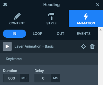 Delay and duration settings in Smart Slider 3